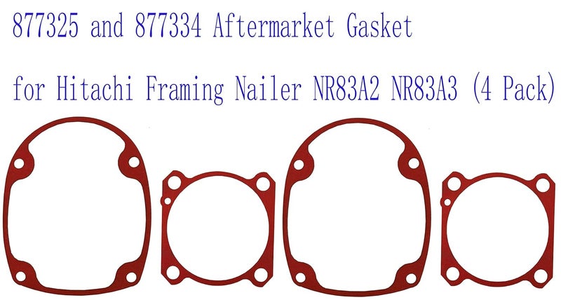 VIGORVIL 877325 and 877334 Aftermarket Gasket for Hitachi Framing Nailer NR83A2 NR83A3 (4 Pack) - Image 3